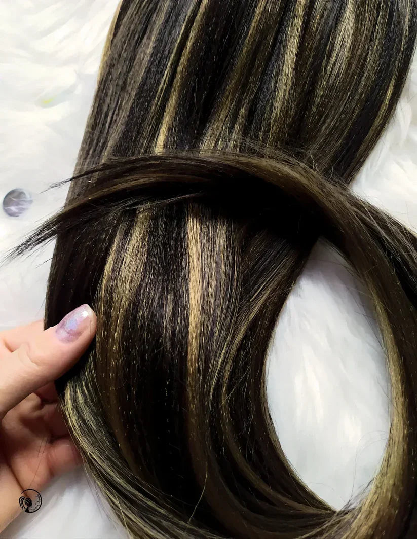 Long Hair Claw Clip Ponytail Elastic Band Extension