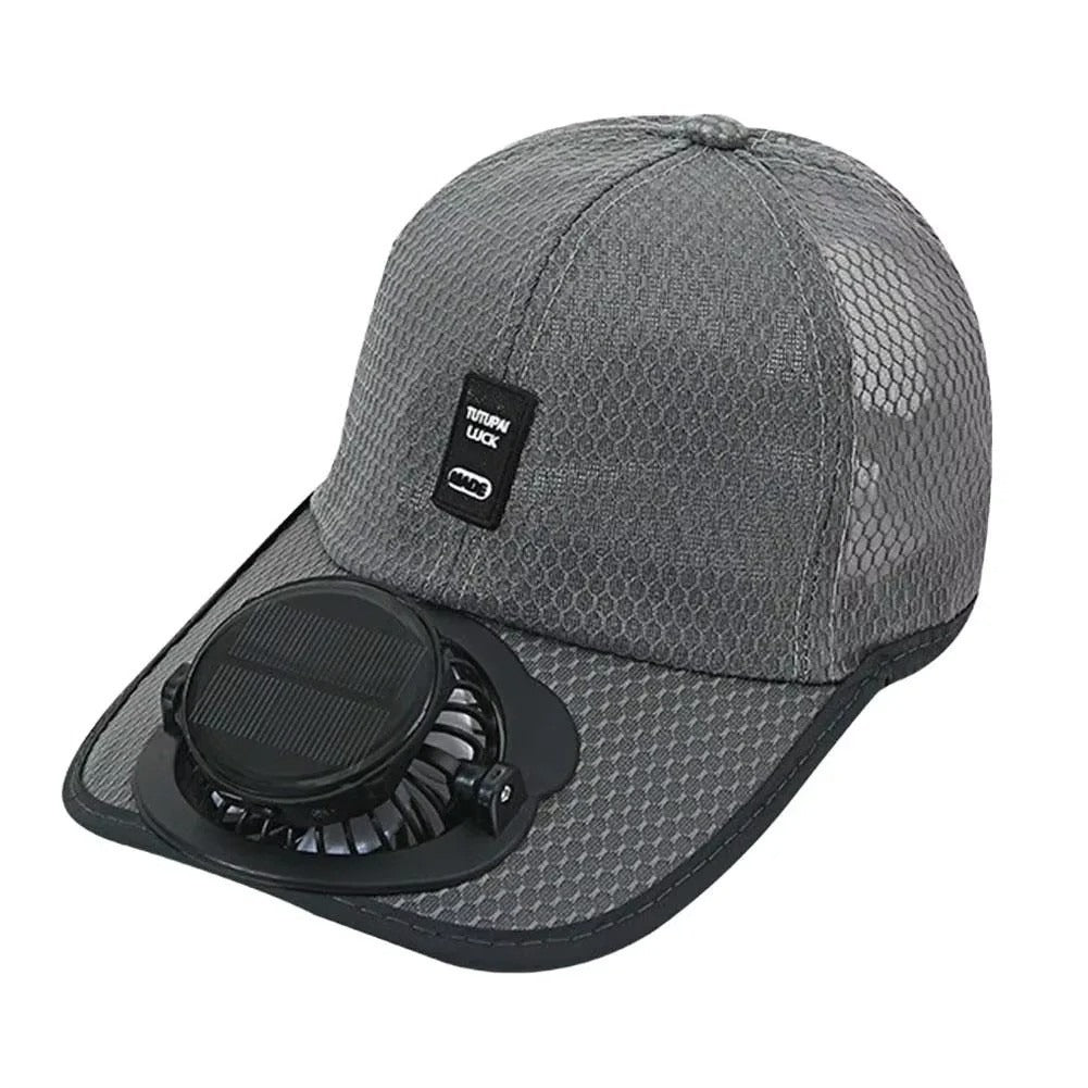 Outdoor Solar Fan Cap With USB Charging - 3-Speed Cooling Hat For Fishing Beach