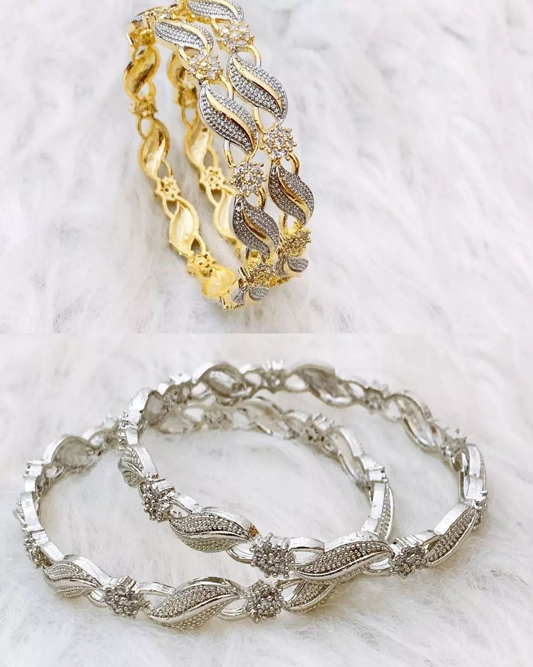 1 Carat gold plated kangan