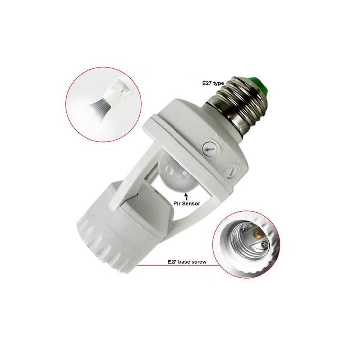 Infrared PIR Motion Sensor JHW-GL01 LED Light Lamp Bulb Holder Socket Switch