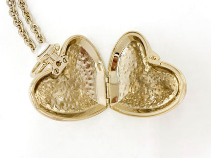 Chanel Giant Heart Locket Necklace 22C Pendant K2O