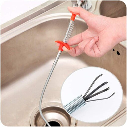 Spring Pipe Dredging Remover Tools & Drain Cleaner Stick