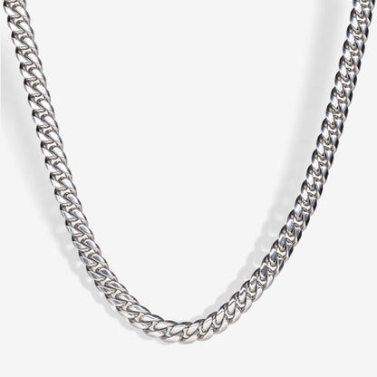 CUBAN CHAIN - SILVER , Gold - 10MM
