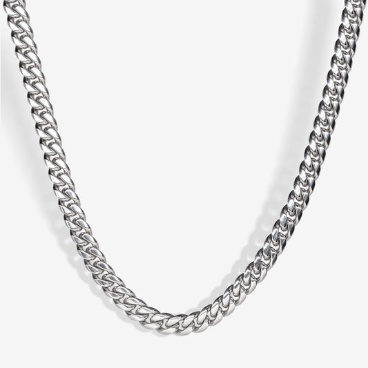 CUBAN CHAIN - SILVER , Gold - 10MM