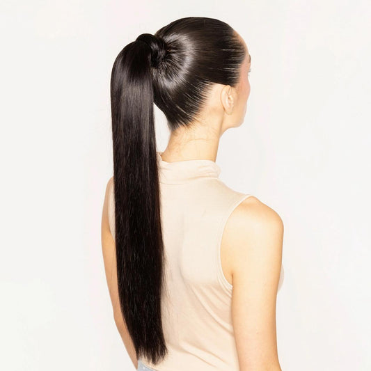 Long Hair Claw Clip Ponytail Elastic Band Extension