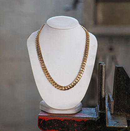 CUBAN CHAIN - SILVER , Gold - 10MM