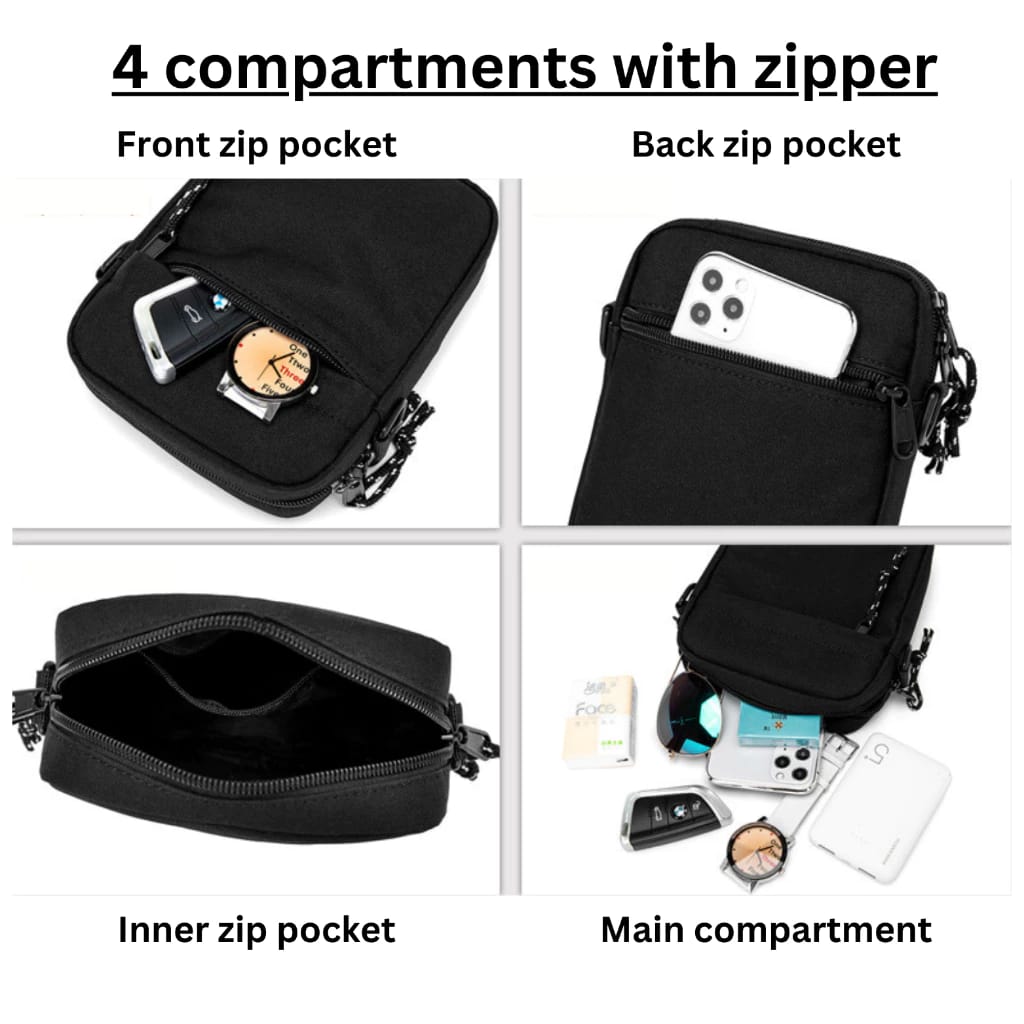 The SleekStride Minimalist Crossbody Organizer