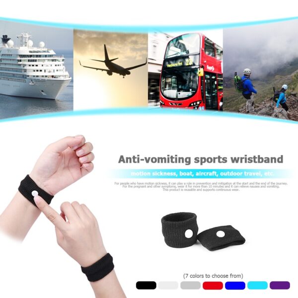 Acupressure Band, Acupressure Wristband for Nausea, Anti Nausea ,Weight loss, Sleep disorder, Blood pressure, Sugar control, Migraine pain relief, Vomiting, Seasickness, Morning Sickness, Car Sickness Control Wristband for Everyone