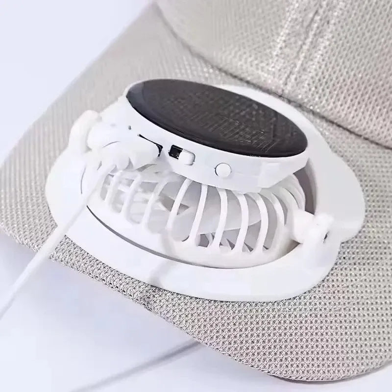 Outdoor Solar Fan Cap With USB Charging - 3-Speed Cooling Hat For Fishing Beach