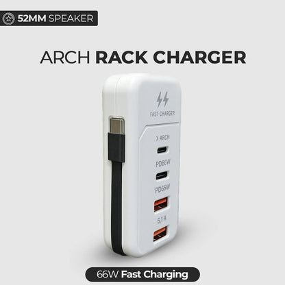 Rack Charger 2PD+2USB Safe Fast Charge