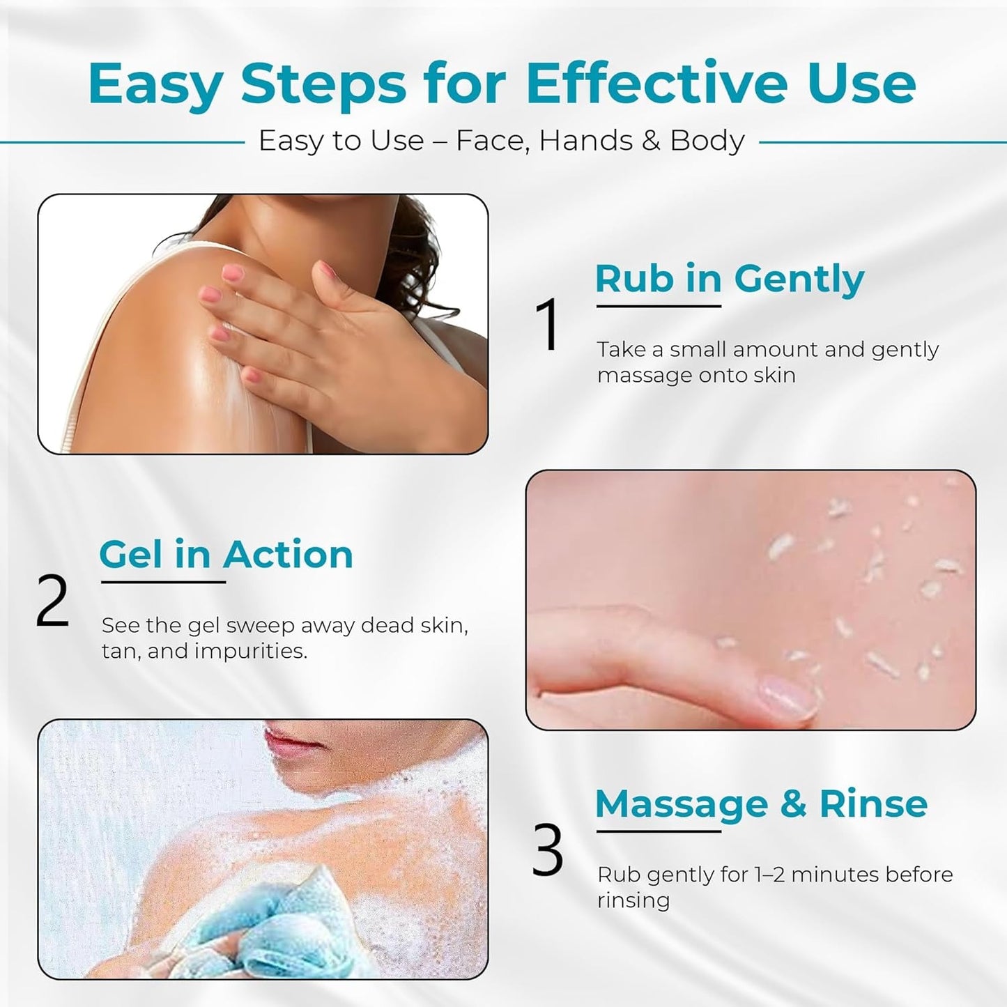Dead Skin Remover Exfoliate gel for smooth and soft get Tan Free Skin Pack of 1 100ml