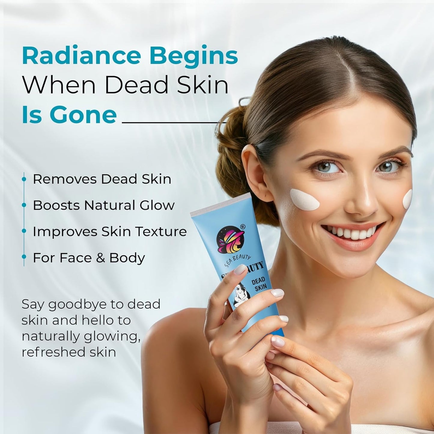Dead Skin Remover Exfoliate gel for smooth and soft get Tan Free Skin Pack of 1 100ml