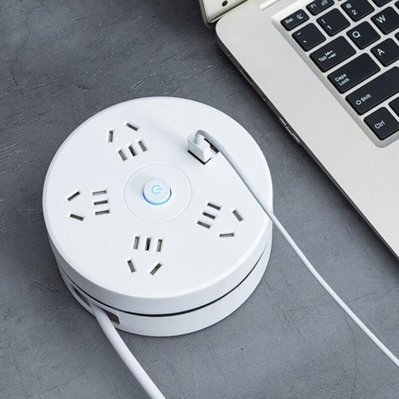 16.5 Feet Foldable Electrical Extension with 3 USB Sockets for Easy Charging