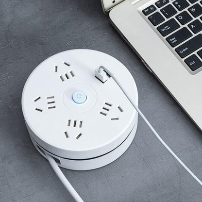 16.5 Feet Foldable Electrical Extension with 3 USB Sockets for Easy Charging