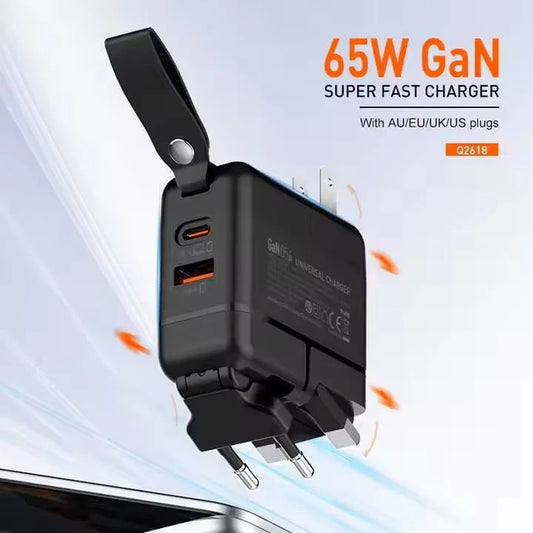 LDNIO 65W GaN Super Fast Charger Q2618