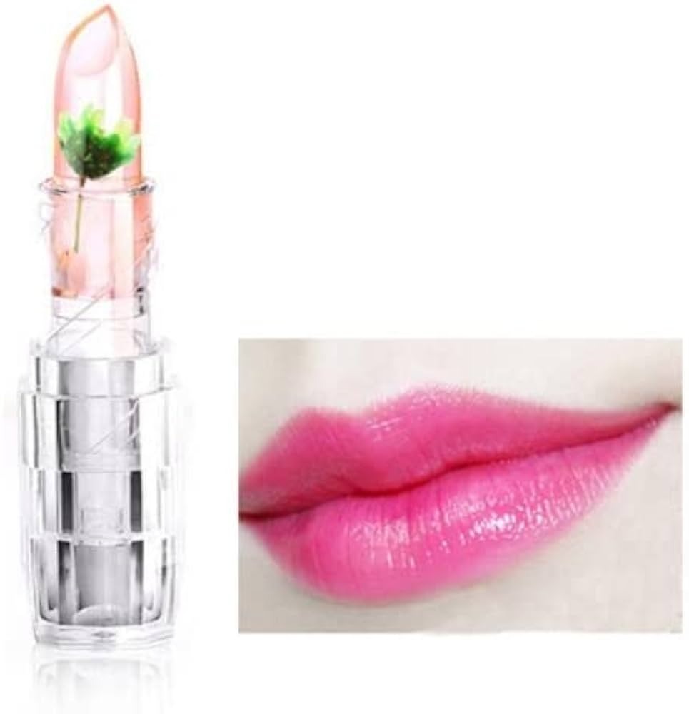 Flower Jelly Transparent Lipstick Change Color Long Lasting Waterproof Jelly Lipstick