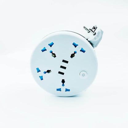 16.5 Feet Foldable Electrical Extension with 3 USB Sockets for Easy Charging
